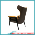 Modern Designer Furniture Replica Leather Lounge Chair New Chinese Style Hotel Room Chair